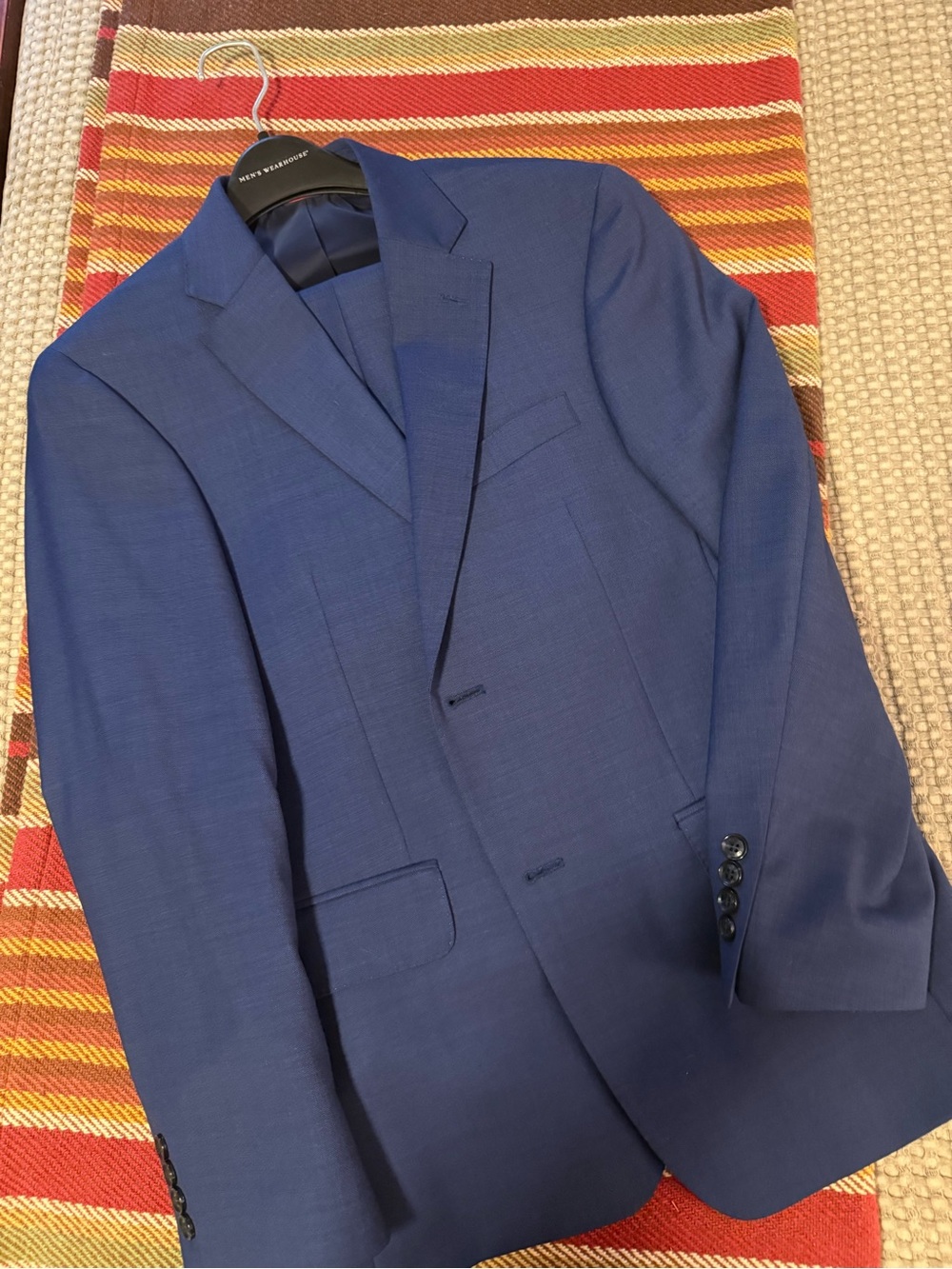 Tommy Hilfiger Men's Blue Wool-Blend Suit